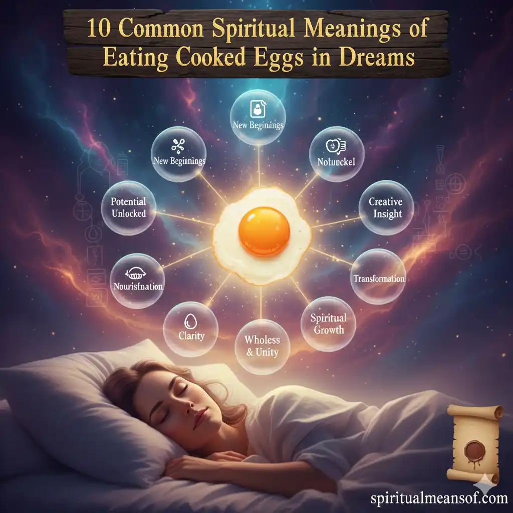 Spiritual Meanings of Eating Cooked Eggs in Dreams