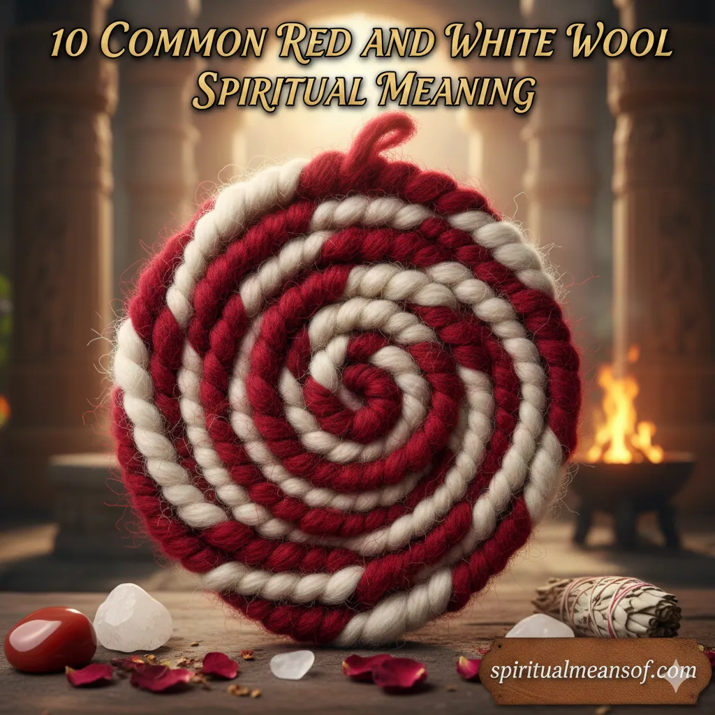 Red and White Wool Spiritual Meaning