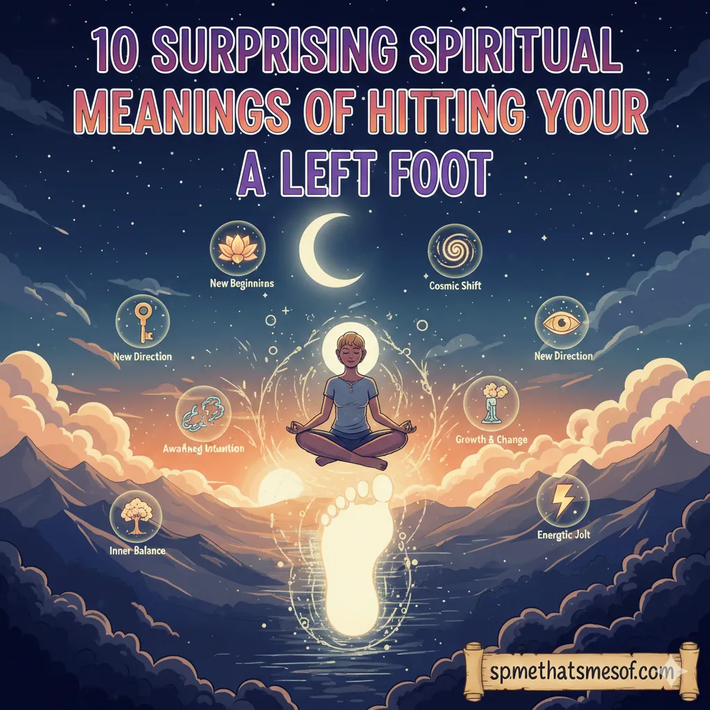 Spiritual Meanings of Hitting Your Left Foot