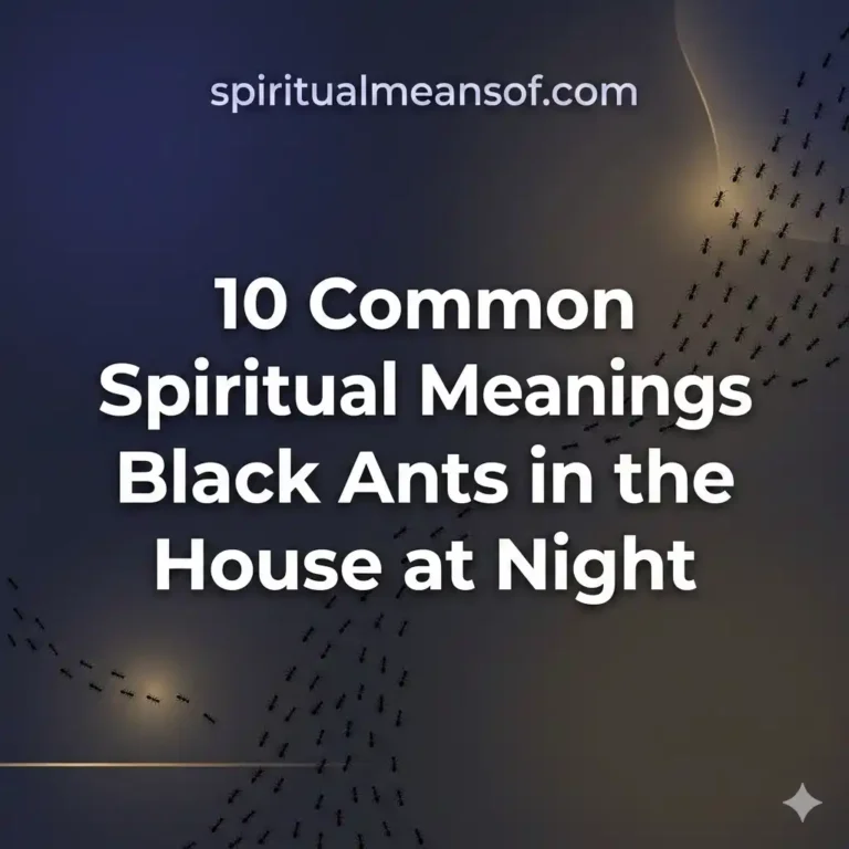 Spiritual Meanings of Black Ants in the House at Night