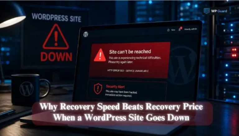 Why Recovery Speed Beats Recovery Price When a WordPress Site Goes Down