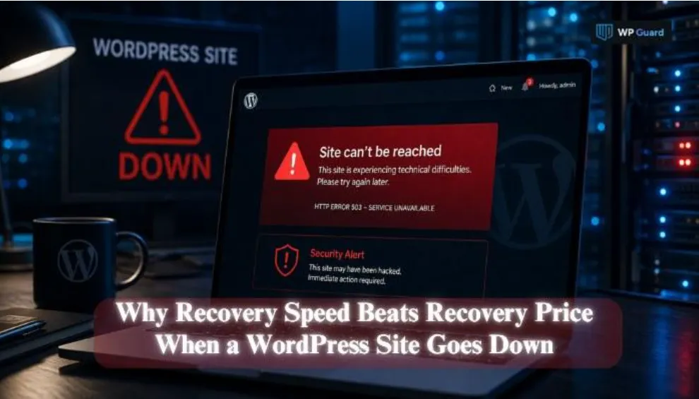 Why Recovery Speed Beats Recovery Price When a WordPress Site Goes Down